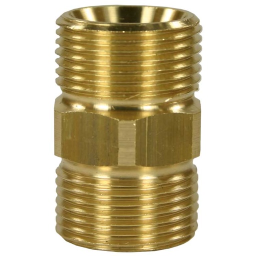 [56920 R+M] K22-M22/M22 # X-DOPEL-NIPL-MESING # M22x1,5 AG : M22-NIPEL-MES.